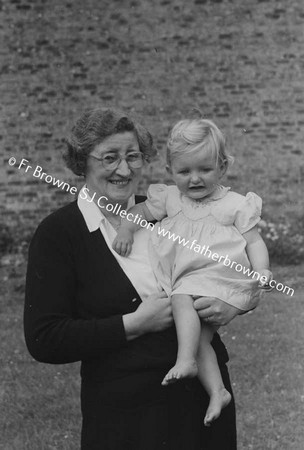 MRS ROSS WITH BRIGID MARY (GODCHILD)  NED AND KITTY MOLONEY WITH B-M